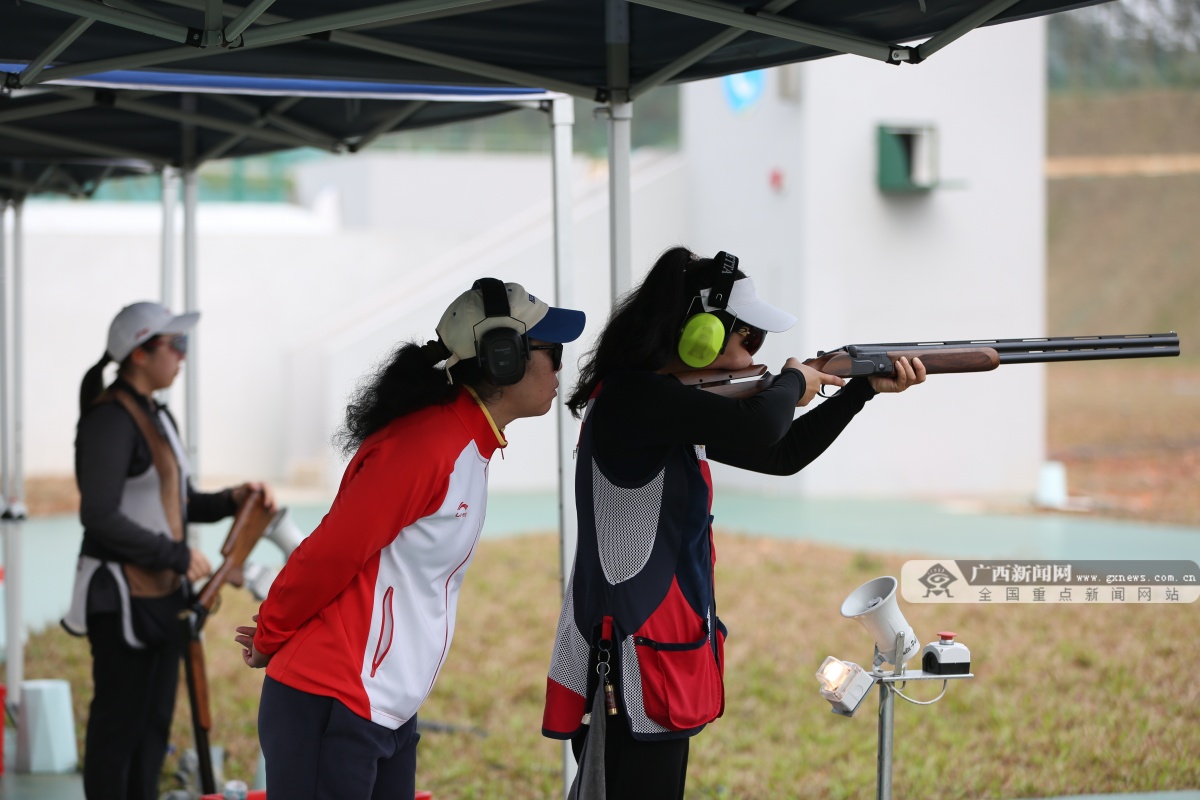 天博与国家射击射箭队同场训练 广西健儿厉兵秣马(图1)